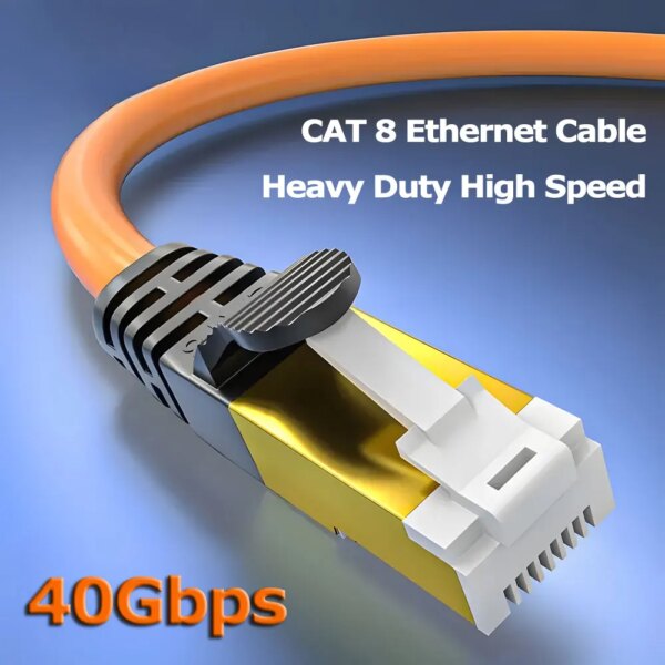 High Flex Cat 8 Ethernet Cable Heavy Duty High Speed Internet Network Cable 26AWG Network Wire, 40Gbps 2000Mhz SFTP Patch Cord - Image 2