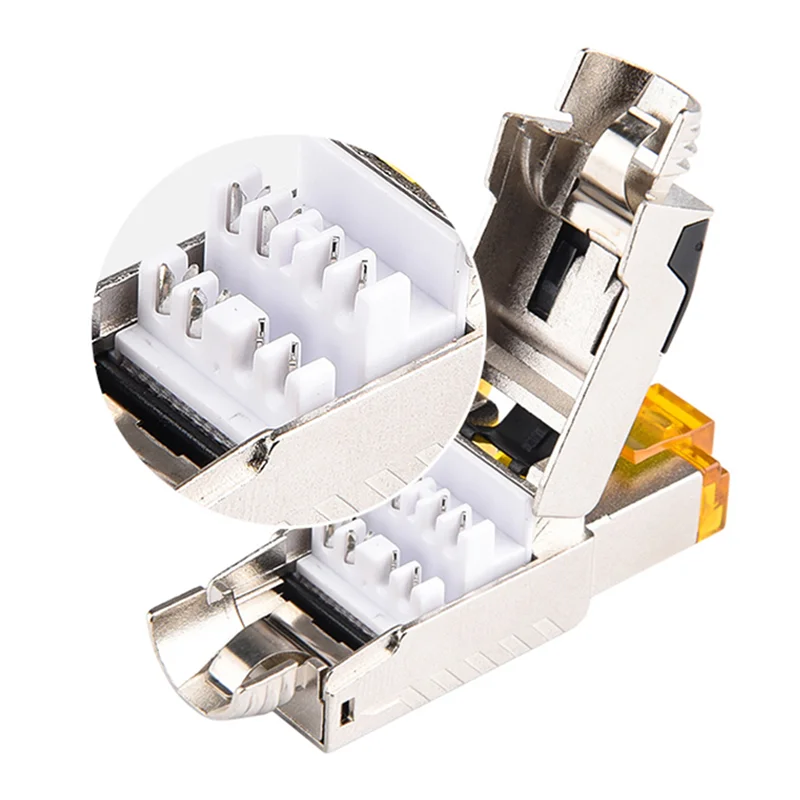 Full Shielding High Purity Pure Silver Core Ethernet Cable Cat 7 Cat 8 40Gbps 2000MHz Speed Lan RJ45 Network Patch Cord