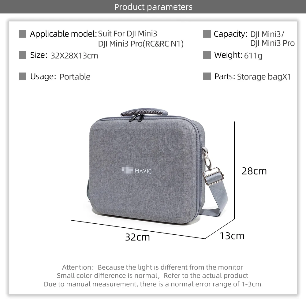 For DJI Mavic Mini 3 Pro Portable Storage Bag Shoulder Travel Carring Case Handheld Case For Mavic Mini 3 Pro Drone Accessories