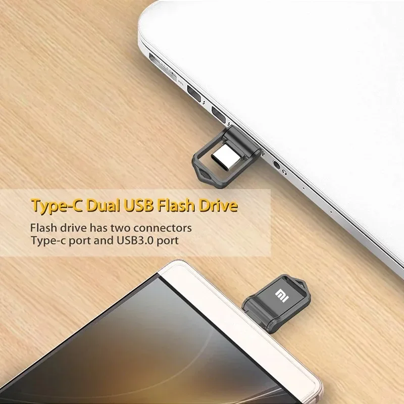 Xiaomi USB 3.2 2TB Flash Drive High Speed USB 512GB 1TB Type-C Interface Dual-Use Flash Memory Stick For Mobile Phone Computer