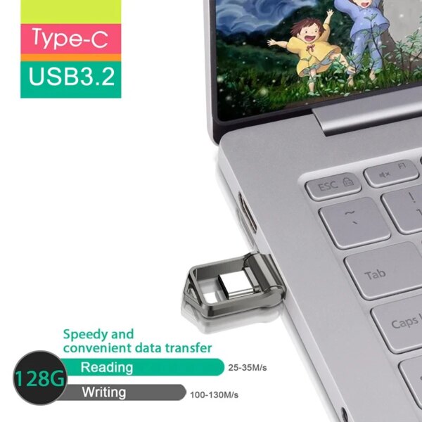 Xiaomi USB 3.2 2TB Flash Drive High Speed USB 512GB 1TB Type-C Interface Dual-Use Flash Memory Stick For Mobile Phone Computer - Image 2