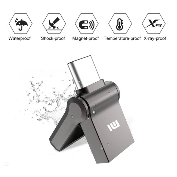 Xiaomi USB 3.2 2TB Flash Drive High Speed USB 512GB 1TB Type-C Interface Dual-Use Flash Memory Stick For Mobile Phone Computer - Image 5