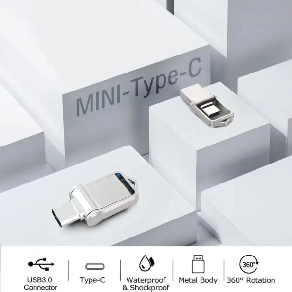 Xiaomi USB 3.2 2TB Flash Drive High Speed USB 512GB 1TB Type-C Interface Dual-Use Flash Memory Stick For Mobile Phone Computer - Image 4