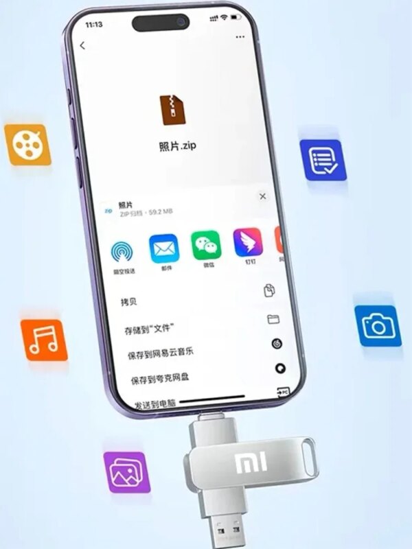 Xiaomi 16TB 3.0 USB Flash Drive Metal High-Speed Pen Drive 2TB 512GB Waterproof Type-C Usb PenDrive For Computer Storage Devices - Image 5