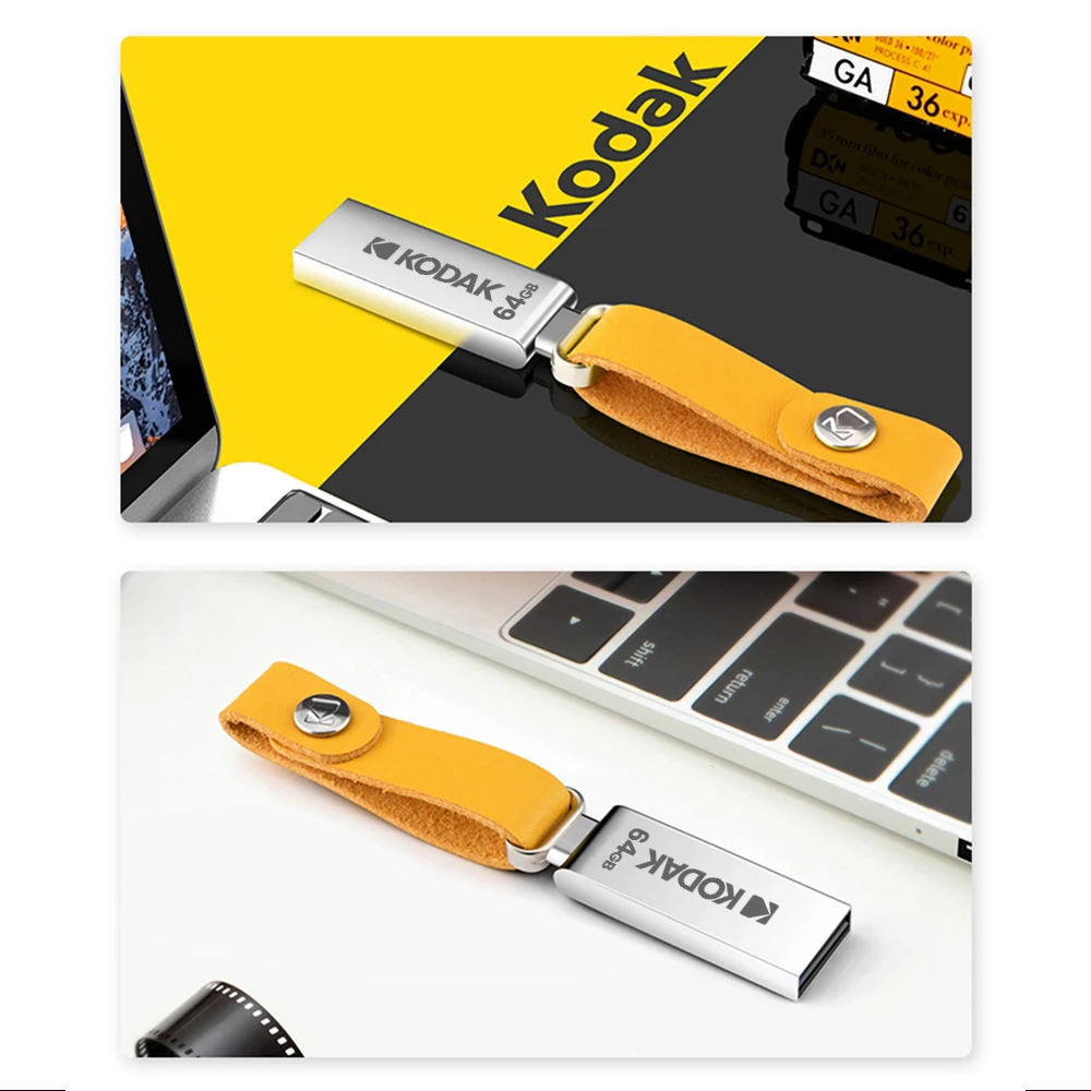 KODAK K122 Metal USB Flash Drive 32GB Memory stick pen drive USB2.0 pendrive Disk U Disk memoria Type-C adapter