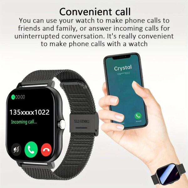 Smartwatch1.83 inch Voice Assistant  Bluetooth Call Sports Fitness Hot Selling Smartwatch Men Women For Android iOS 2024 New - Image 2