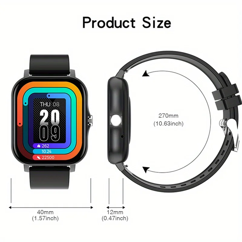 Smartwatch1.83 inch Voice Assistant  Bluetooth Call Sports Fitness Hot Selling Smartwatch Men Women For Android iOS 2024 New