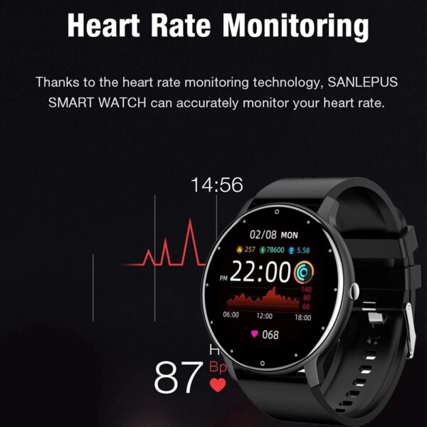 LIGE 2024 Smart Watch Women Men Lady Gift Sport Fitness Watches Heart Rate Monitor Waterproof Smartwatch For Xiaomi Android IOS - Image 2