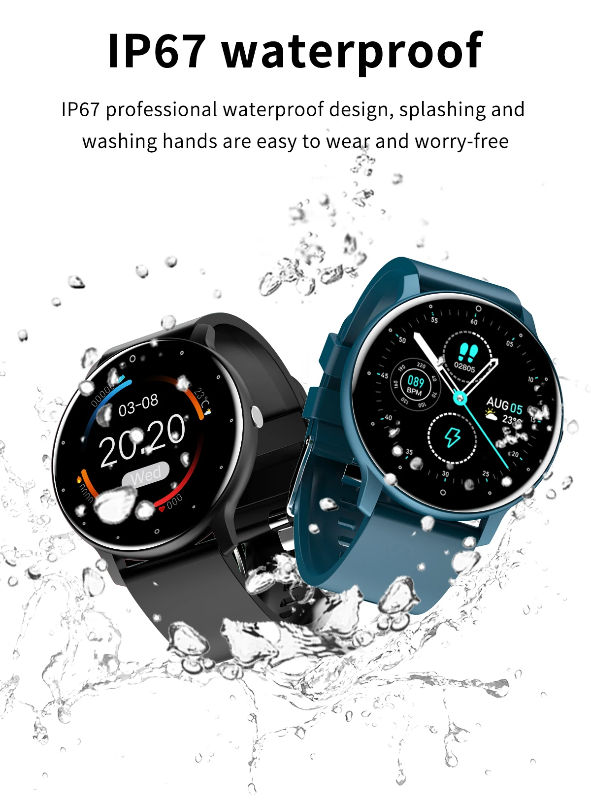 LIGE 2024 Smart Watch Women Men Lady Gift Sport Fitness Watches Heart Rate Monitor Waterproof Smartwatch For Xiaomi Android IOS