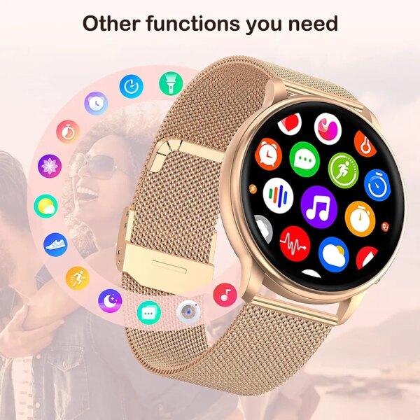 MEVADEN Bluetooth Call Smart Watch Women Custom Dial Watches Men Sport Fitness Tracker Heart Rate Smartwatch For Android IOS Y22 - Image 2