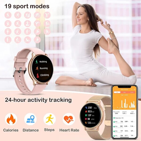 MEVADEN Bluetooth Call Smart Watch Women Custom Dial Watches Men Sport Fitness Tracker Heart Rate Smartwatch For Android IOS Y22 - Image 5