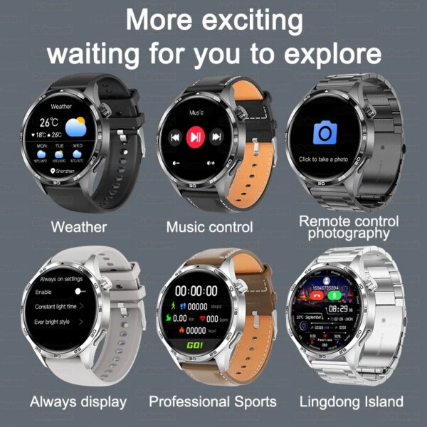 For HUAWEI IOS Outdoor Sport GPS Smart Watch Men 1.53-inch HD AMOLED Screen IP68 Waterproof Bluetooth Call NFC Smartwatch 2024 - Image 6