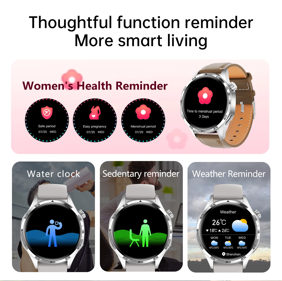 For HUAWEI IOS Outdoor Sport GPS Smart Watch Men 1.53-inch HD AMOLED Screen IP68 Waterproof Bluetooth Call NFC Smartwatch 2024