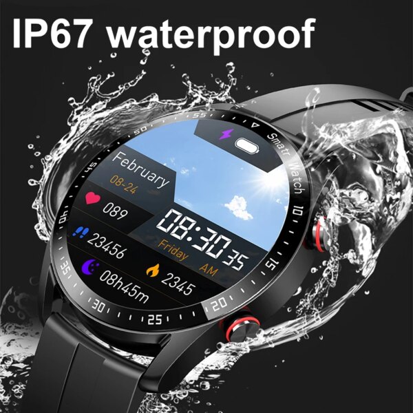 ECG+PPG Bluetooth Call Smart Watch Men Laser Health Blood Pressure Fitnes Sports Watches Man Sports Waterproof Smartwatch+Box - Image 2