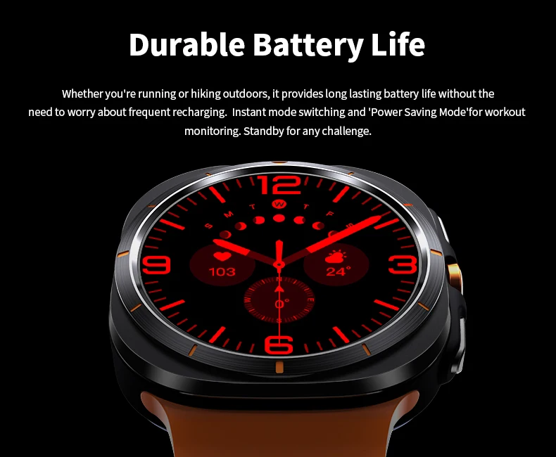 For Samsung Galaxy Watch 7 Ultra Men Smart Watch1.5inch Raise Hand Bright Screen Bluetooth Call GPS Sports Track SmartWatch 2024