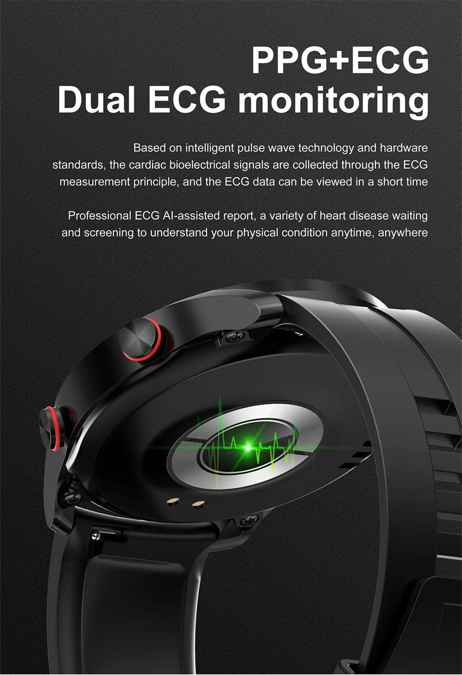 2024 New Bluetooth Call Smart Watch Men 360*360 HD Display Heart Rate Fitness Tracker ECG+PPG Business Smartwatches For Huawei