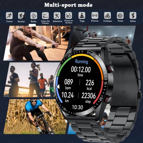 2024 New Bluetooth Call Smart Watch Men 360*360 HD Display Heart Rate Fitness Tracker ECG+PPG Business Smartwatches For Huawei - Image 5