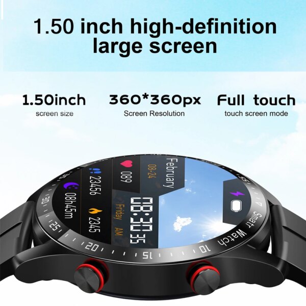 2024 New Bluetooth Call Smart Watch Men 360*360 HD Display Heart Rate Fitness Tracker ECG+PPG Business Smartwatches For Huawei - Image 2