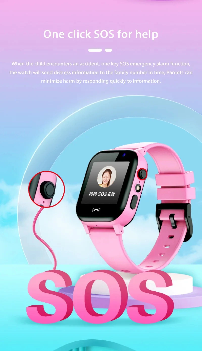 Xiaomi Kids 4G Smart Watch SOS GPS Location Video Call Sim Card Child SmartWatch Camera Waterproof Upgrade Watch For Boys Girls