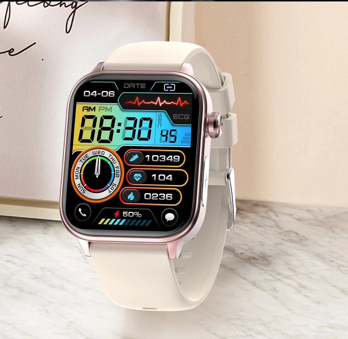 Medical Grade Smart Watch Women Blood Glucose Lipid and Uric Acid AI Diagnostic Detector Women Menstrual Health Tracker 2024 New