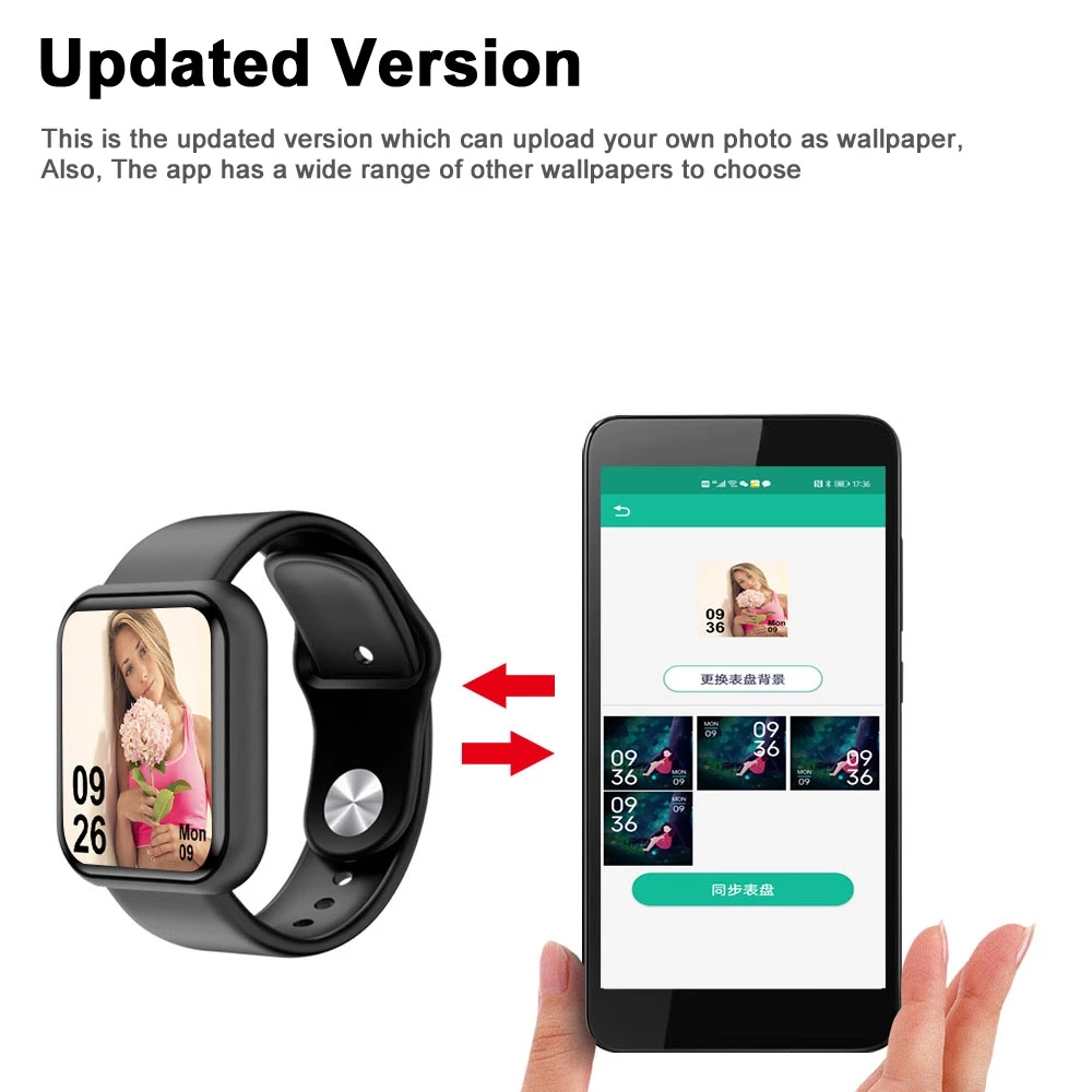 Y68 Smart Watch Color Screen Step Counting Multi Sport Mode Message Reminder Photography Music Remote Control Smart Band