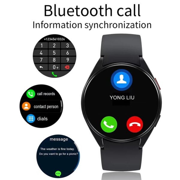 Watch 6 Business Smartwatch Men 1.32 Inch 128*160 Bluetooth Call Health Monitoring Alarm Clock Fashion Watch Women Multifunction - Image 2