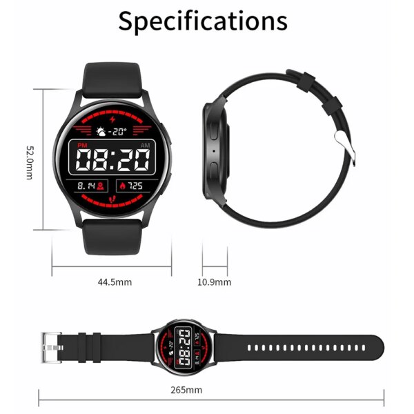 Watch 6 Business Smartwatch Men 1.32 Inch 128*160 Bluetooth Call Health Monitoring Alarm Clock Fashion Watch Women Multifunction - Image 6