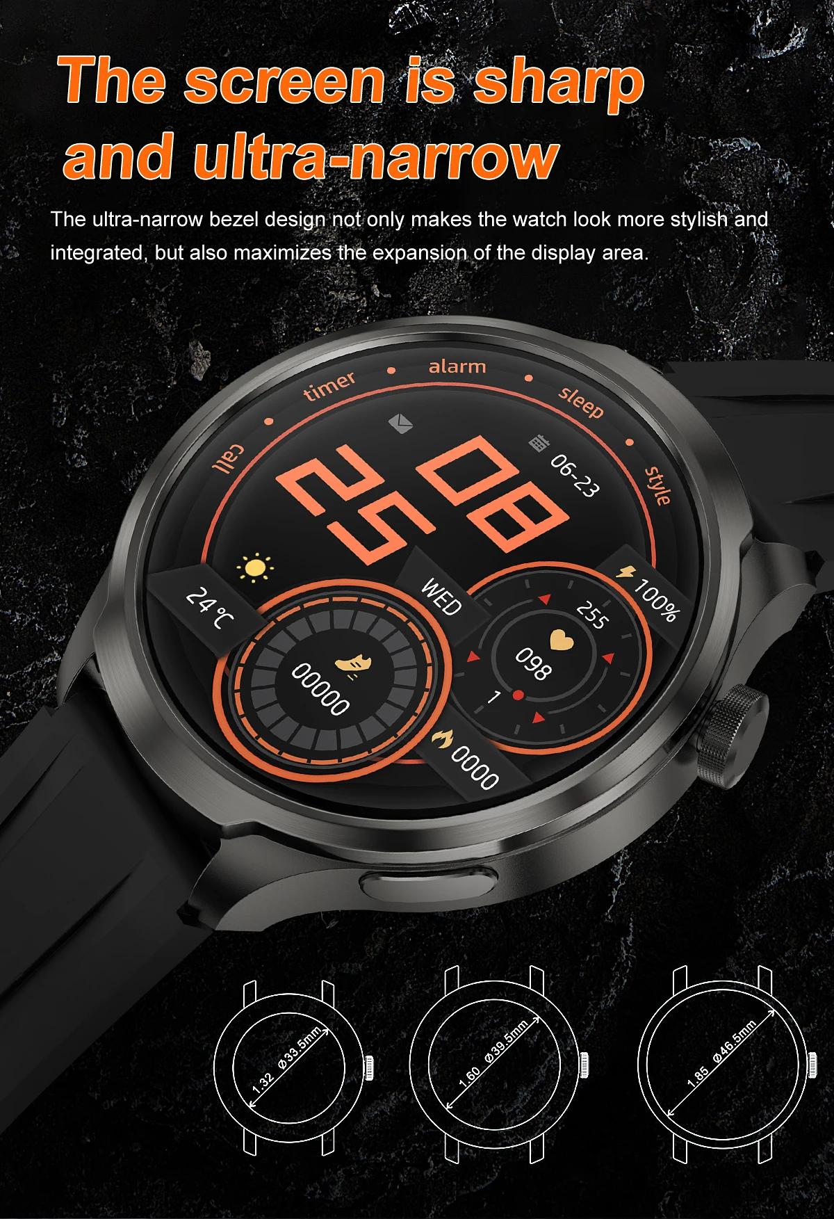 2024 New For HUAWEI Outdoor Sport Smart Watch Men 1.85 inch HD AMOLED Screen GPS Compass Altimeter Waterproof BT Call smartwatch