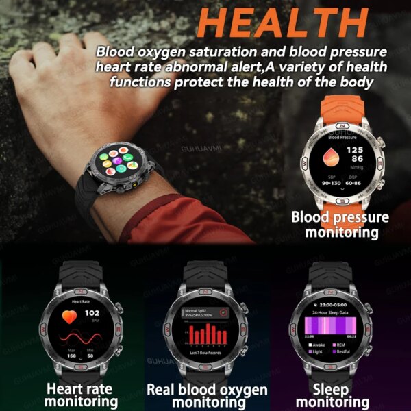 2024New Outdoor Smart Watch 1.43" Screen 1ATM Waterproof Watches Bluetooth Call Smartwatch GPS Motion Trajectory For Android IOS - Image 6