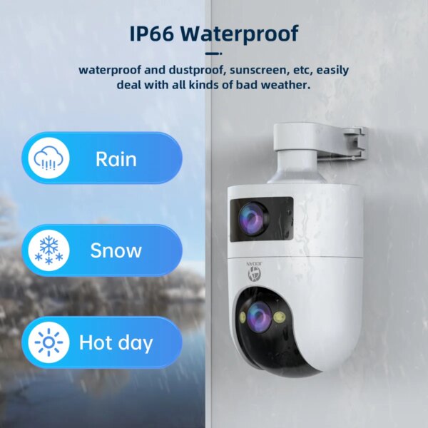 4K PTZ IP Camera Outdoor Waterproof Dual Lens 5G WiFi Security Camera Auto Tracking Video Surveillance Camera Baby Monitor - Image 5