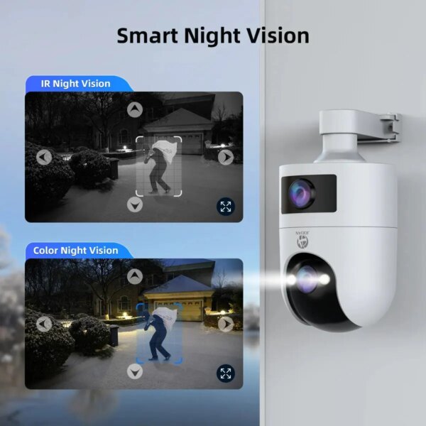 4K PTZ IP Camera Outdoor Waterproof Dual Lens 5G WiFi Security Camera Auto Tracking Video Surveillance Camera Baby Monitor - Image 6