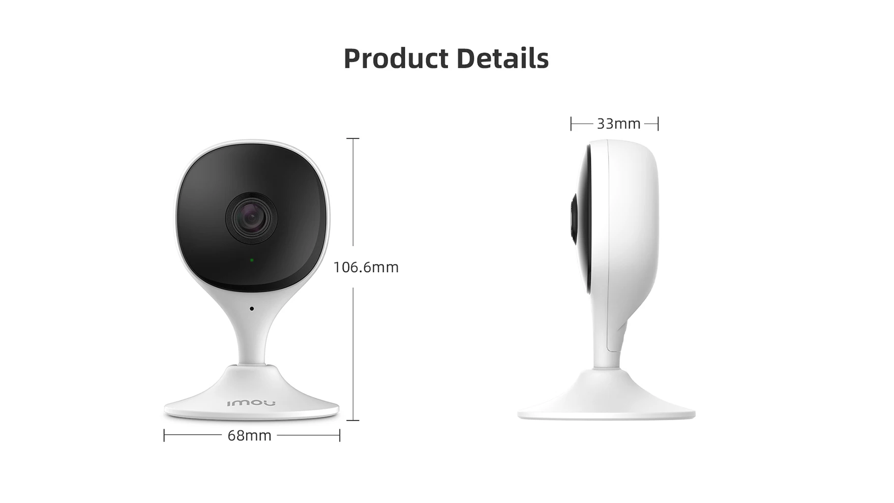 IMOU Cue 2E 2MP Wifi Security Camera Indoor Baby Monitor Human Detection Night Vision IP Camera Video Surveillance