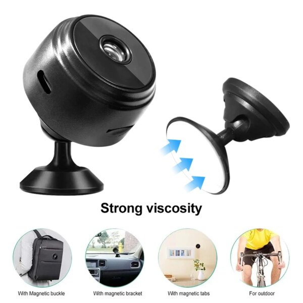 A9 Mini Surveillance Cameras With Wifi 1080P HD Mini Camera Sensor Night Vision Camcorder Web Video Surveillance Smart Life Home - Image 3