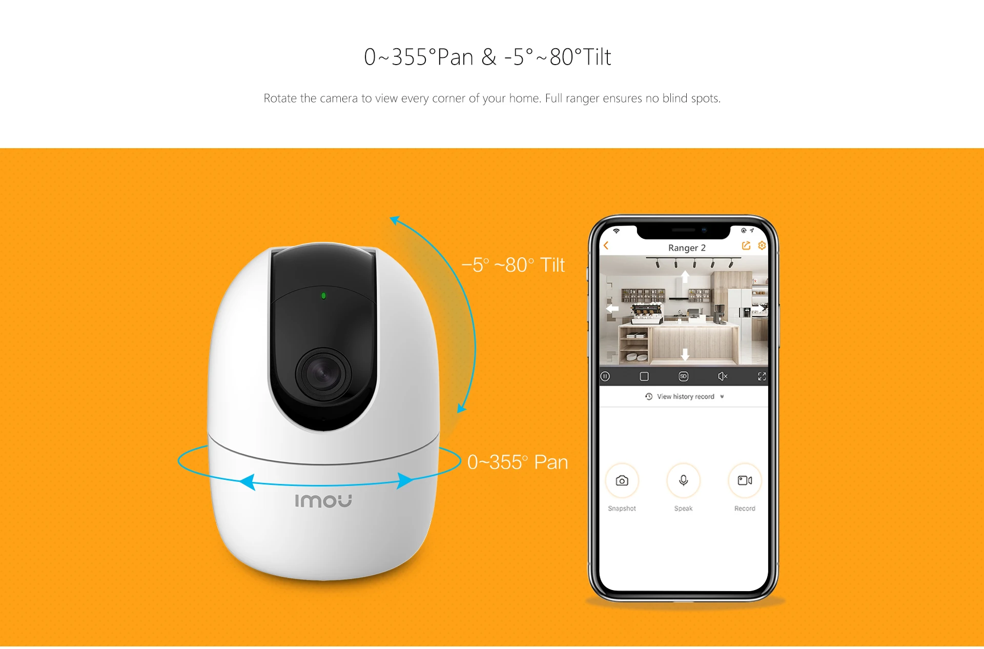 IMOU 4MP 1080P Ranger 2 IP Camera 360° Camera Human Detection Night Vision Baby Home Security Surveillance Wireless Wifi Camera