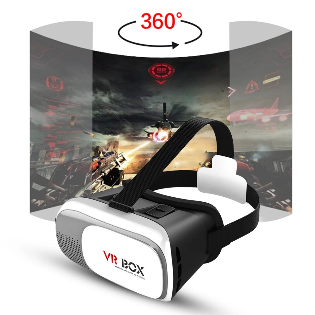 Original VR Virtual Reality 3D Glasses Box Stereo Google Cardboard Headset Helmet for IOS Android Smartphone Rocker