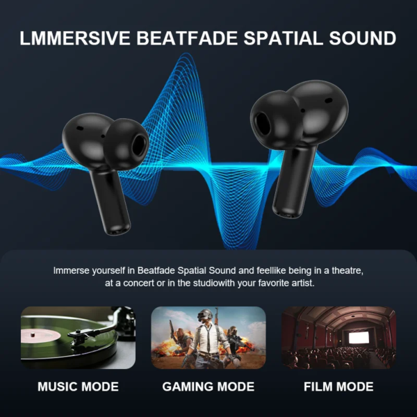 Beatfade S20 Pro Touch Screen ANC Wireless Earphones TWS Noise Cancelling Earbud Bluetoth 5.3 Support APP Long Battery life HiFi - Image 5