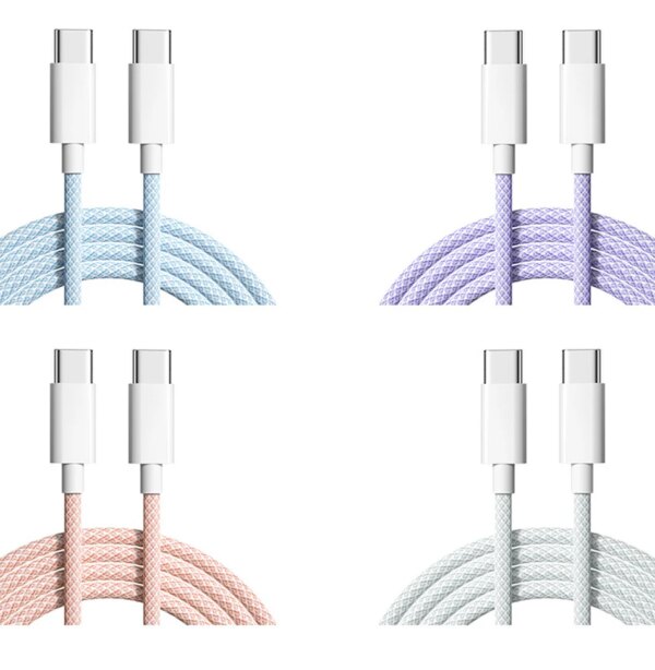 60W 6A USB Type C to Type C Cable Data Line For Iphone 15 Xiaomi Poco Fast Charging USB C Cable Type C Data Charge Cord Wire 20V - Image 6