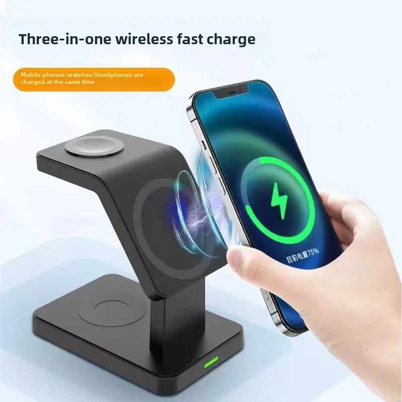 Magsafe Charger 3-in-1 Wireless Charging Station Portable Charger Fast Charge Smartphone Charging Dock Phone Holder Smartwatch