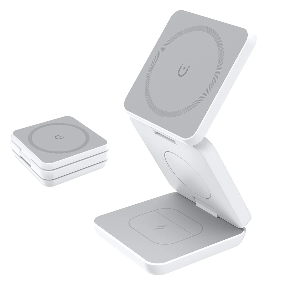 Wireless Charger 3 in 1 Foldable Magnetic Wireless Charging Station for iPhone 15 14 13 12 Pro Max Apple Watch 8 9 Charger