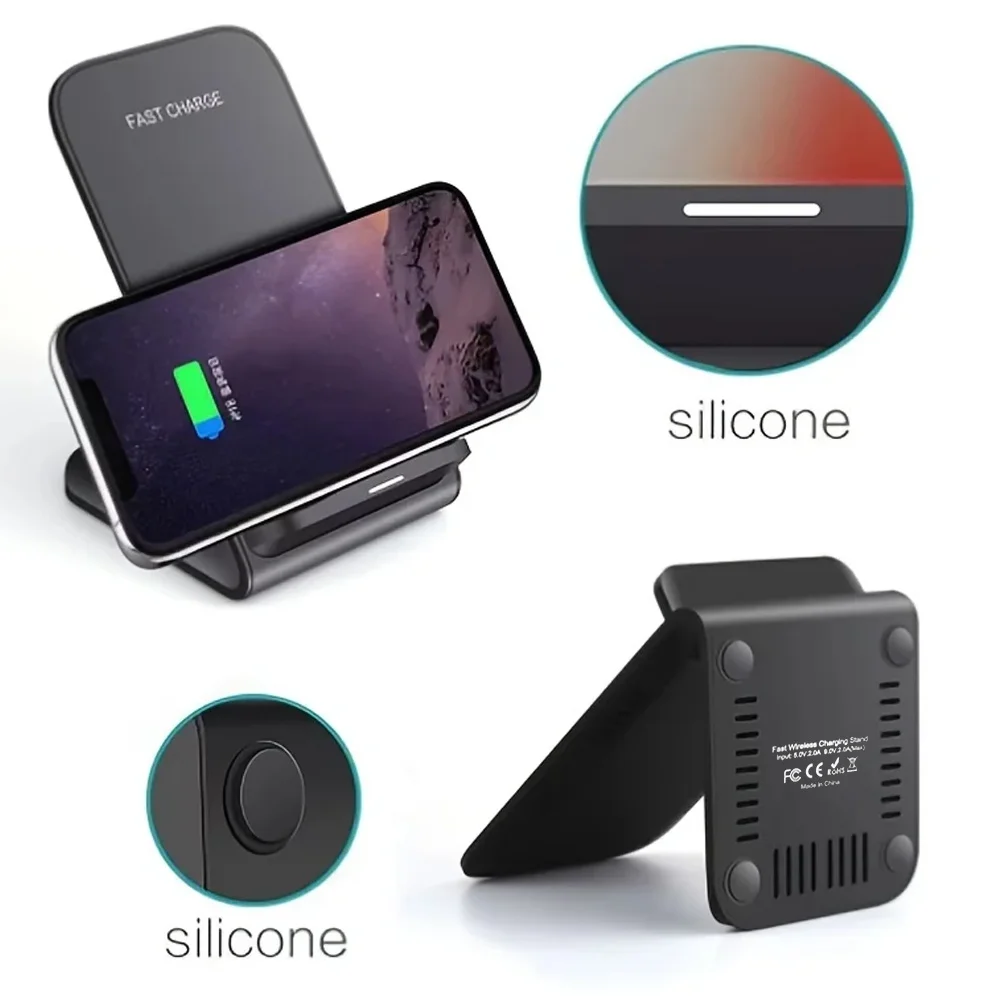 40W Fast Wireless Charger support for Samsung S24 S23 S22 21 Ultra Quick Charging Stand For iPhone 15 14 13 12Pro Max Xiaomi 14