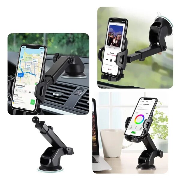 Universal Car Phone Holder Multifunctional Dashboard Windshield Air Vent Mount Sucker Phone GPS Holder For iPhone Samsung Xiaomi - Image 5