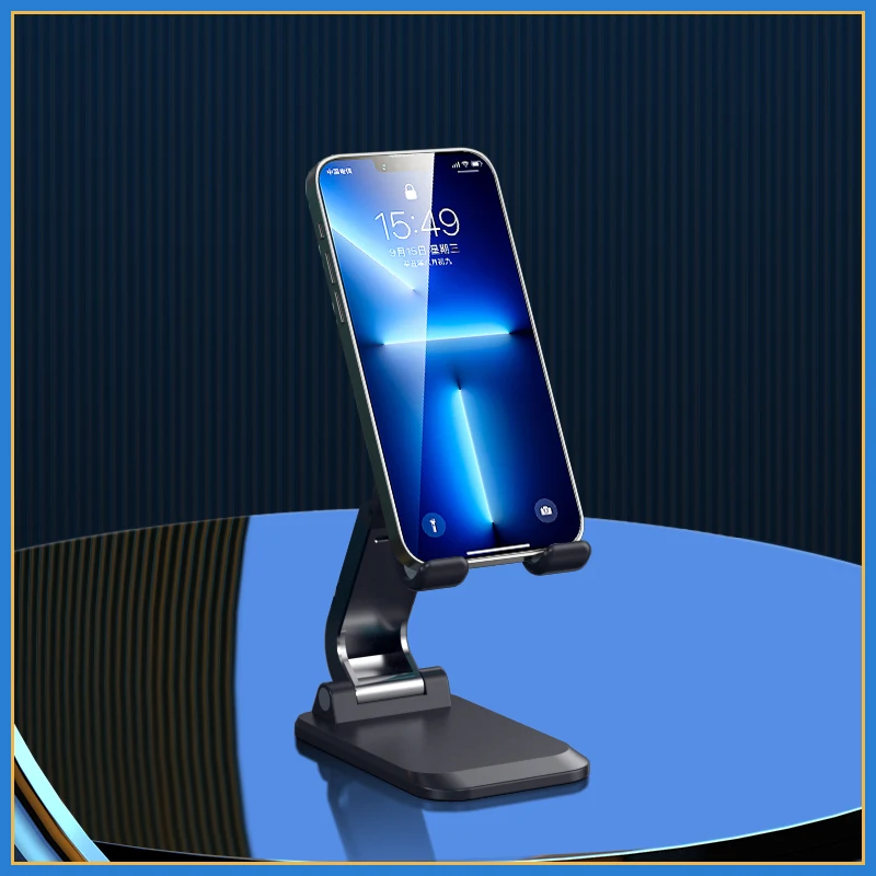 Foldable ABS Desktop Mobile Phone Stand For iPad iPhone 13 X Smartphone Support Tablet Desk Cell Phone Portable Holder Bracket