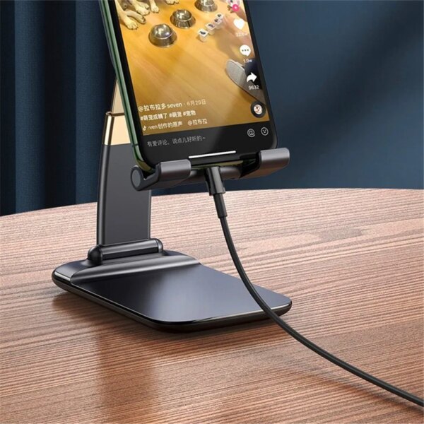 Foldable ABS Desktop Mobile Phone Stand For iPad iPhone 13 X Smartphone Support Tablet Desk Cell Phone Portable Holder Bracket - Image 5