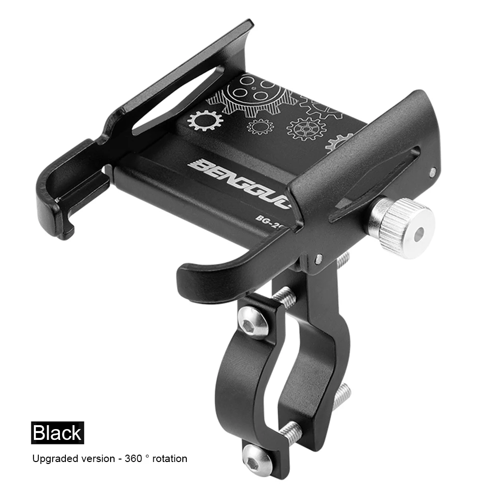 Bicycle Phone Holder 360° Rotation Aluminum Alloy MTB Bike Phone GPS Bracket Scooter Motorcycle Handlebar Mount Cell Phone Stand