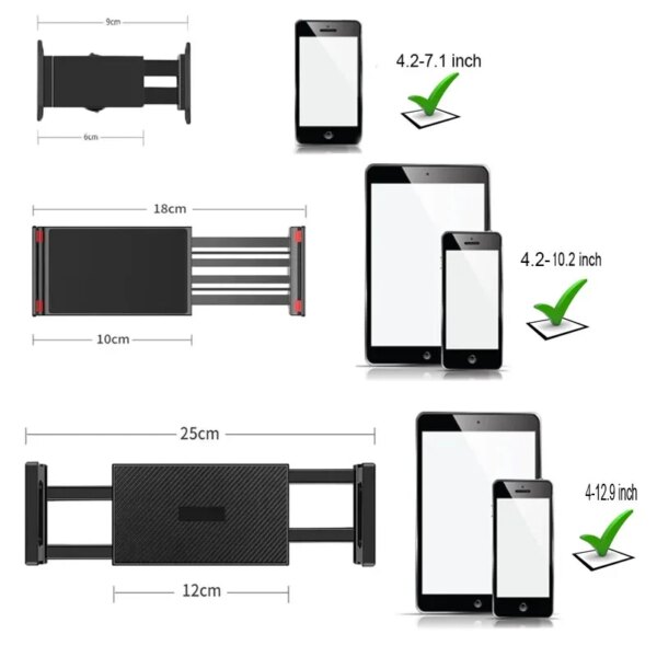 Metal Carbon Steel Cantilever Mobile Holder - Bedside Bed Stand For Lying Down Support Cell Phone Tablets IPad Bracket Grip - Image 6