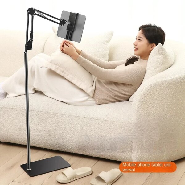 Metal Carbon Steel Cantilever Mobile Holder - Bedside Bed Stand For Lying Down Support Cell Phone Tablets IPad Bracket Grip - Image 2