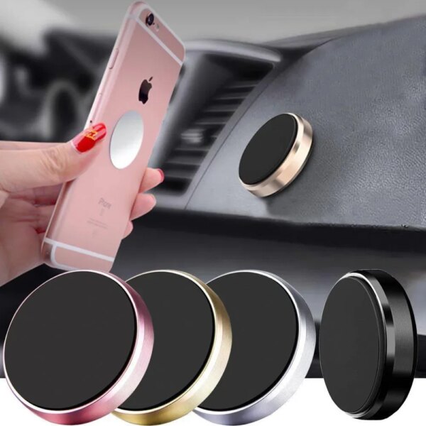 Magnetic Car Phone Holder Magnet Mount Bracket Stick on Car Dashboard Wall Mobile Cell Support in Car for iPhone Samsung Xiaomi - Image 2