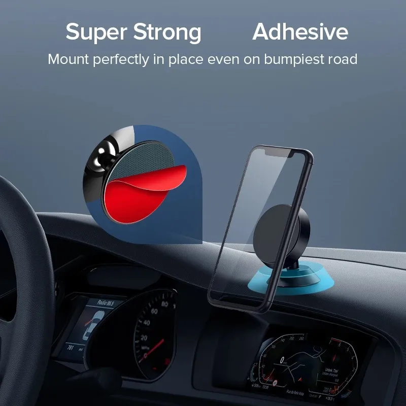 Magnetic Car Phone Holder Magnet Mount Bracket Stick on Car Dashboard Wall Mobile Cell Support in Car for iPhone Samsung Xiaomi