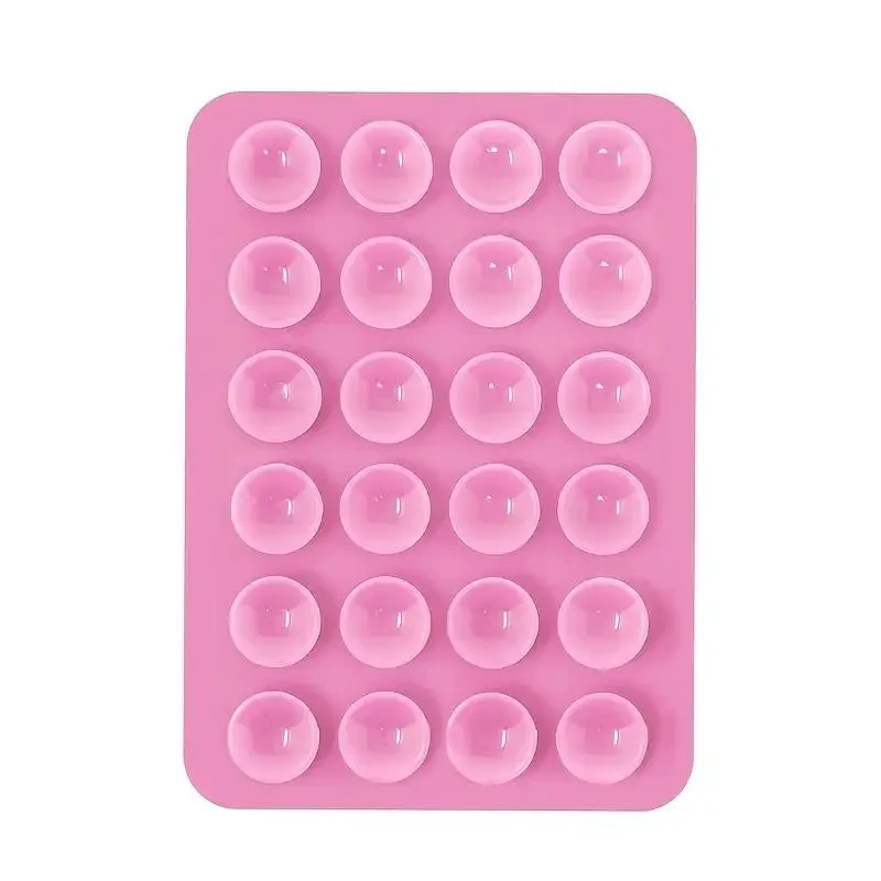 Silicone Suction Phone Holder Mat Multifunctional Suction Cup Wall Stand Square Anti-Slip Single-Sided Case Mount Back Sticker