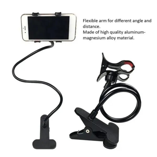 360 Universal Lazy Bracket Mobile Phone Holder Portable Flexible Bed Desktop Bracket Smartphones Table Clip Stand Base Support - Image 5